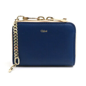 Chloe Wallet blue black leather